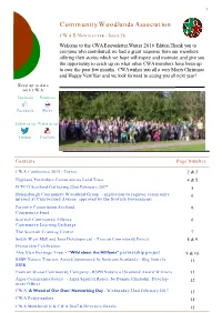 CWA E-Newsletter, Winter 2016 Edition