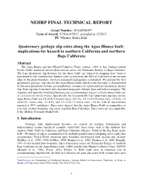 Nehrp Final Technical Report