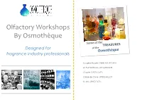 Olfactory Workshops by Osmothèque