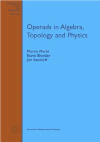Operads in Algebra, Topology and Physics, 2002 95 Seiichi Kamada, Braid and Knot Theory in Dimension Four, 2002 94 Mara D