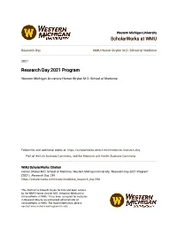 Research Day 2021 Program