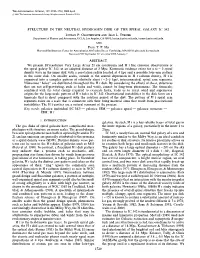 Structure in the Neutral Hydrogen Disk of the Spiral Galaxy, IC