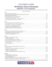 TEACHER's GUIDE All Primary Source Documents