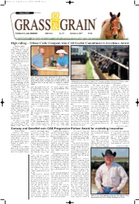 Tiffany Cattle Company Wins CAB Feedlot Commitment to Excellence