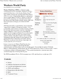 Workers World Party - Wikipedia, the Free Encyclopedia