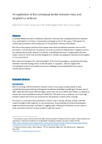 An Exploration of the Conceptual Border Between Mass and Targeted Surveillance