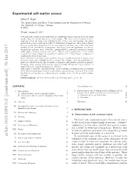 Arxiv:1610.10013V2 [Cond-Mat.Soft] 30 Jan 2017 to Understand Some of the Issues, It Is Relevant to Be X
