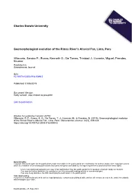 Charles Darwin University Geomorphological Evolution of The