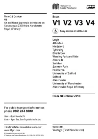 V1 V2 V3 V4 Royal Infirmary Easy Access on All Buses