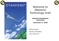 Welcome to Otaniemi Technology Hub!