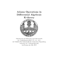 Adams Operations in Differential Algebraic K-Theory