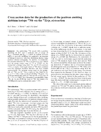 Cross Section Data for the Production of the Positron Emitting Niobium Isotope 90Nb Via the 90Zr(P, N)-Reaction