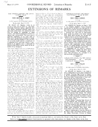 Extensions of Remarks E1015 EXTENSIONS of REMARKS