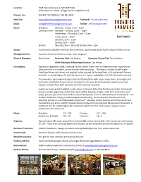 Founding Farmers Fact Sheet