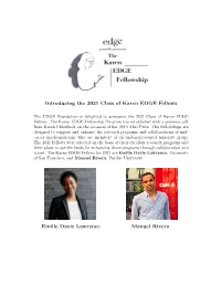 Introducing the 2021 Class of Karen EDGE Fellows Emille Davie