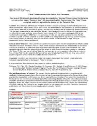 Report of Activities 2020, Resident Geologist Program, Thunder Bay