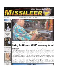 Back on Paper Nizes Outstanding Air Force Dining Facili- to Act on Input from Customers