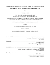 Framework for Driver-Automation Integrated Systems