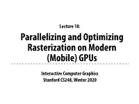 Interactive Computer Graphics Stanford CS248, Winter 2020 All Q
