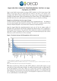 Japan Trails Other Countries in 'Deinstitutionalisation', but There Are