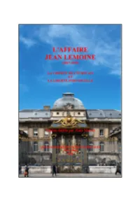 L'affaire Jean Lemoine (1867-1938)
