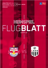 Nummer 281 Uniqa Öfb Cup | Halbfinale 05. 03. 2020 | 20:45