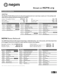 Stream on NEPM.Org