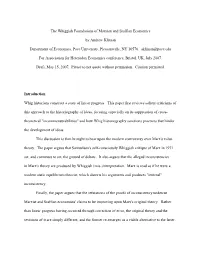 The Whiggish Foundations of Marxian and Sraffian Economics by Andrew