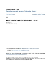 Writing the Little House: the Architecture of a Series