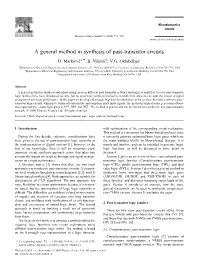 A General Method in Synthesis of Pass-Transistor Circuits