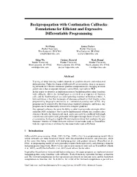 Backpropagation with Callbacks