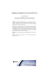 Building and Stopping Next Generation XSS Worms