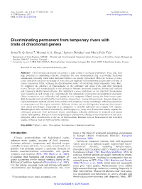 Discriminating Permanent from Temporary Rivers with Traits of Chironomid Genera