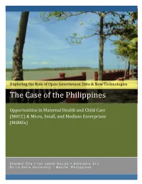 Open Data Opportunities in Maternal