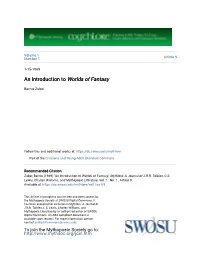 An Introduction to Worlds of Fantasy