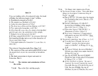 If We Are Looking at the Chronological Order, the Book of Esther Fits Between Chapter 6 and 7 of Ezra. 1. Zerubbabel Returned In