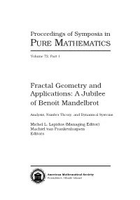 Proceedings of Symposia in PURE MATHEMATICS