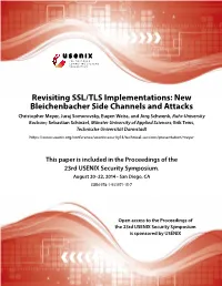 Revisiting SSL/TLS Implementations: New Bleichenbacher Side