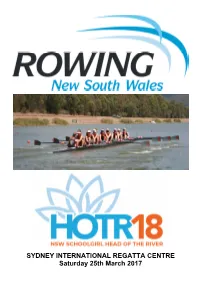 2018 Schoolgirl HOTR Program