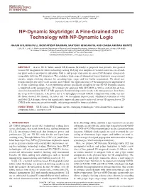 A Fine-Grained 3D IC Technology with NP-Dynamic Logic