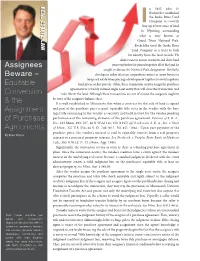 Equitable Conversion & the Assignment of Purchase Agreements