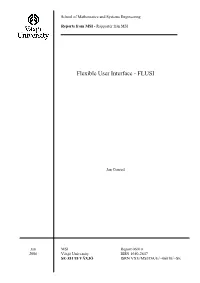 Flexible User Interface - FLUSI