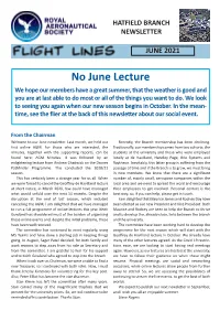 Hatfield Branch Newsletter