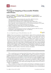 Virological Sampling of Inaccessible Wildlife with Drones