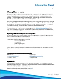 Information Sheet Page 1
