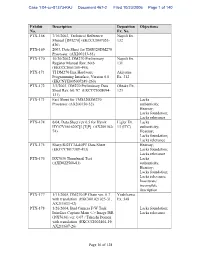 Page 16 of 128 Exhibit No. Description Deposition