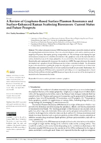 A Review of Graphene-Based Surface Plasmon Resonance and Surface-Enhanced Raman Scattering Biosensors: Current Status and Future Prospects