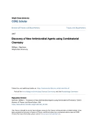 Discovery of New Antimicrobial Agents Using Combinatorial Chemistry