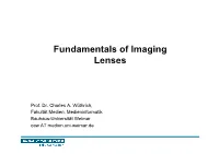 Fundamentals of Imaging Lenses