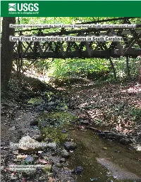 Low-Flow Characteristics of Streams in South Carolina